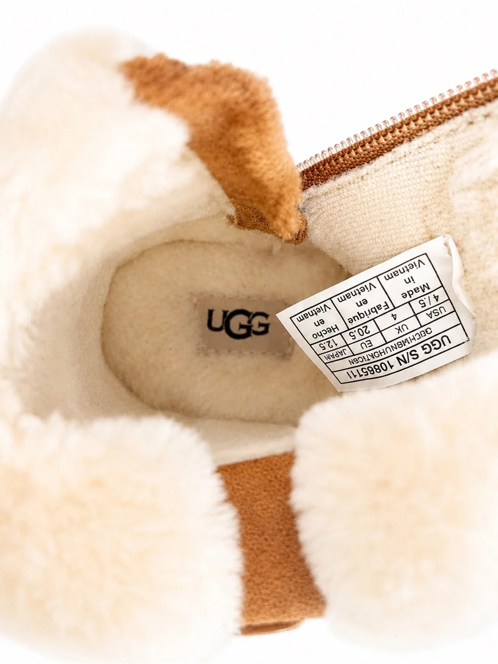 UGG Keelan II Chestnut Toddler Boots Size 4/5 EUC Sheepskin Lined